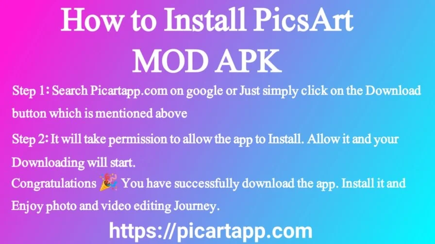 How to Install Picsart Mod Apk